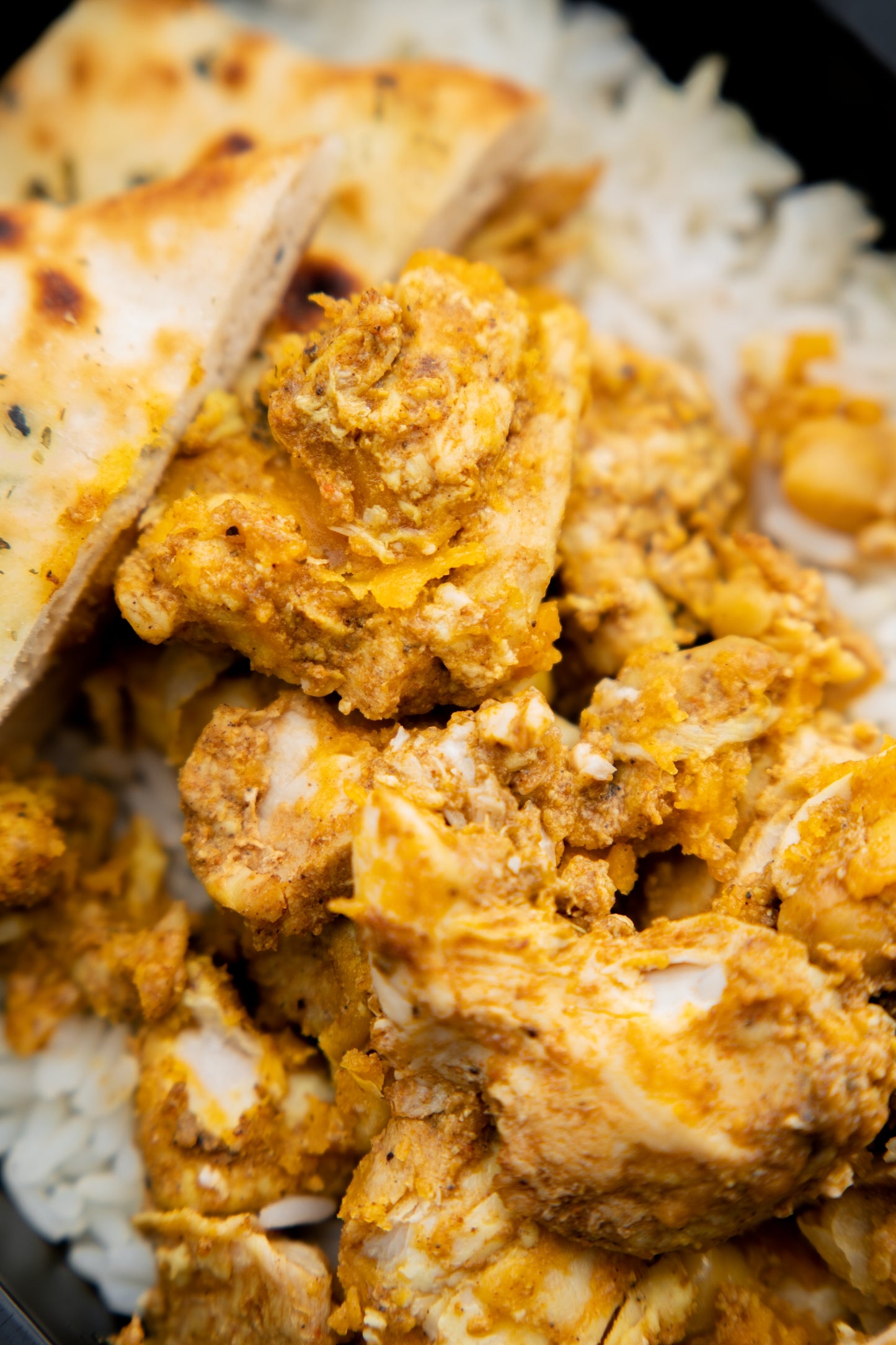 4. Chicken & Chickpea Masala Curry, Basmati Rice, Dhal, Naan Bread