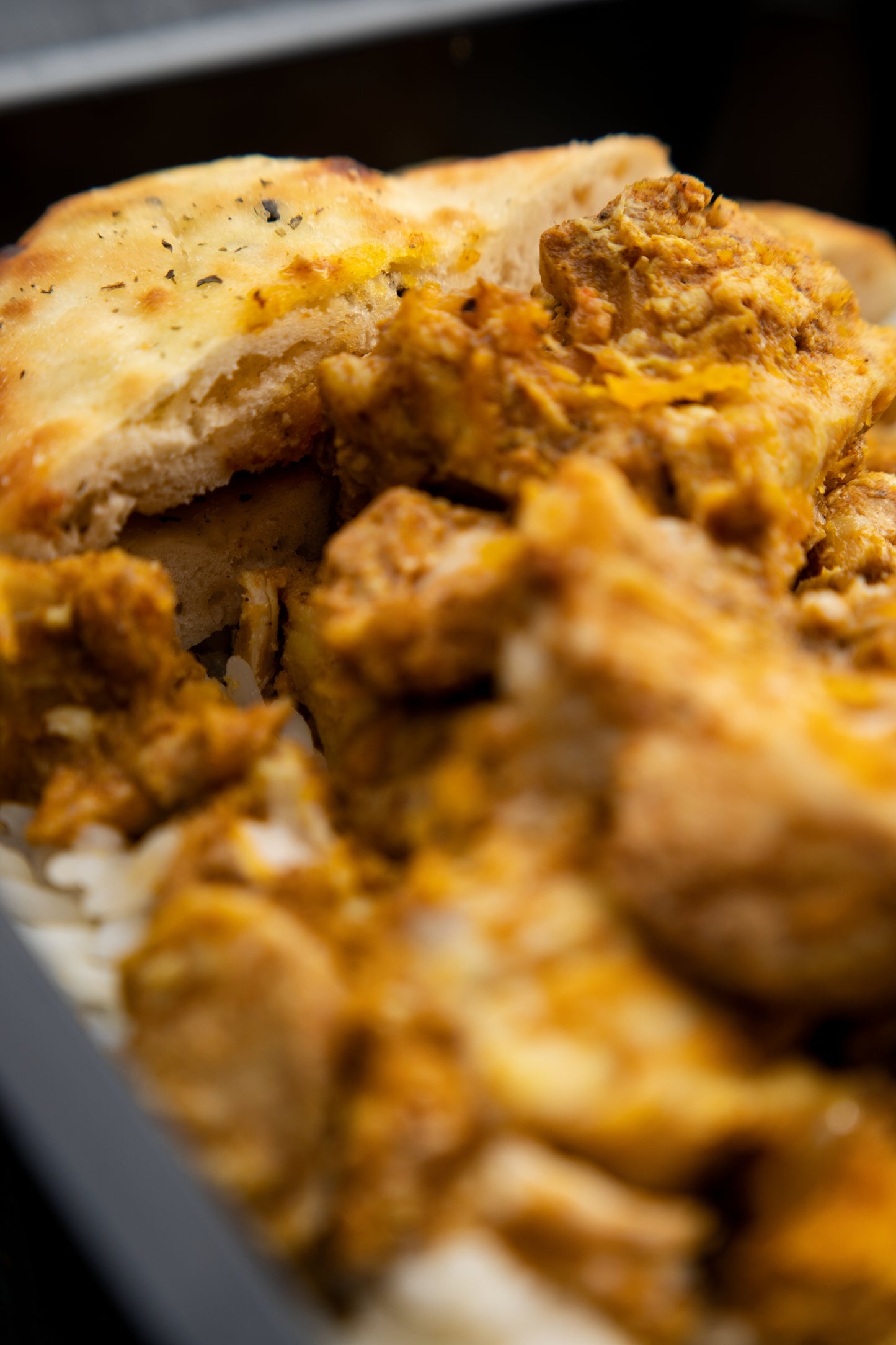 4. Chicken & Chickpea Masala Curry, Basmati Rice, Dhal, Naan Bread