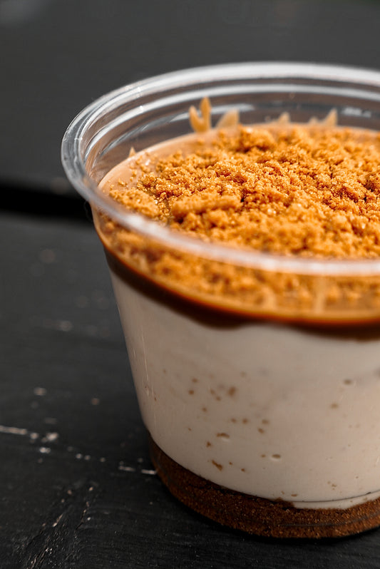21. Biscoff Protein Cheesecake