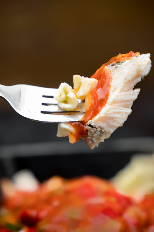 1. Chicken Breast, Fusilli Pasta, Mixed Peppers, Italian Sauce