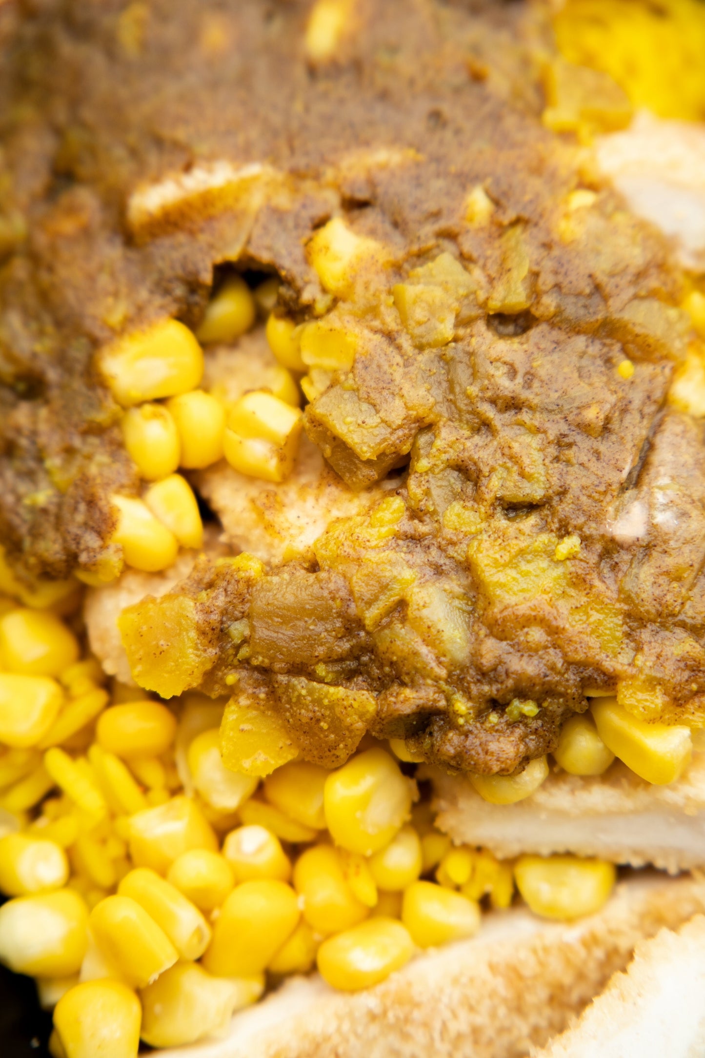 14. Chicken Katsu, Mexican Spicy Rice, Sweetcorn, Katsu Sauce.