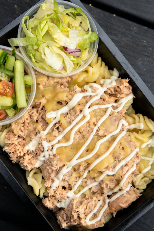 8. Cheesy Tuna Pasta