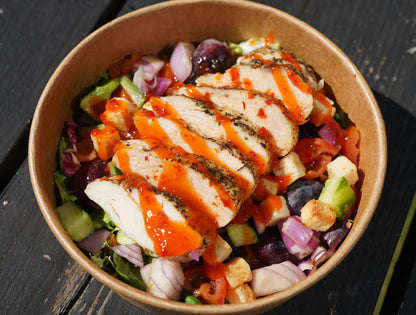 Hot Honey Grape Chicken Salad