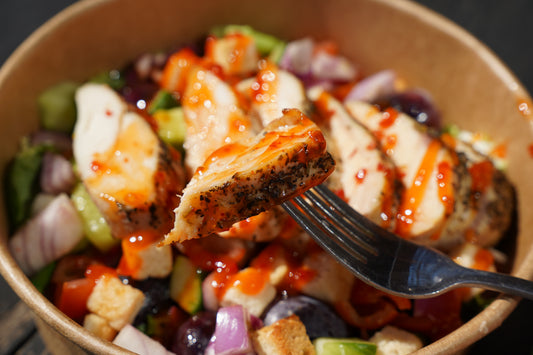Hot Honey Grape Chicken Salad