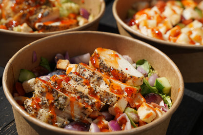 Hot Honey Grape Chicken Salad