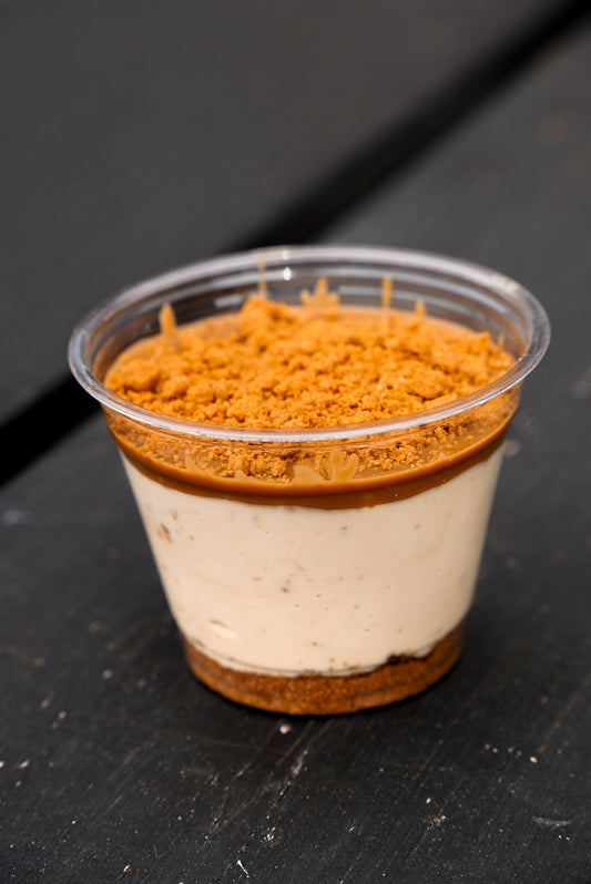 21. Biscoff Protein Cheesecake