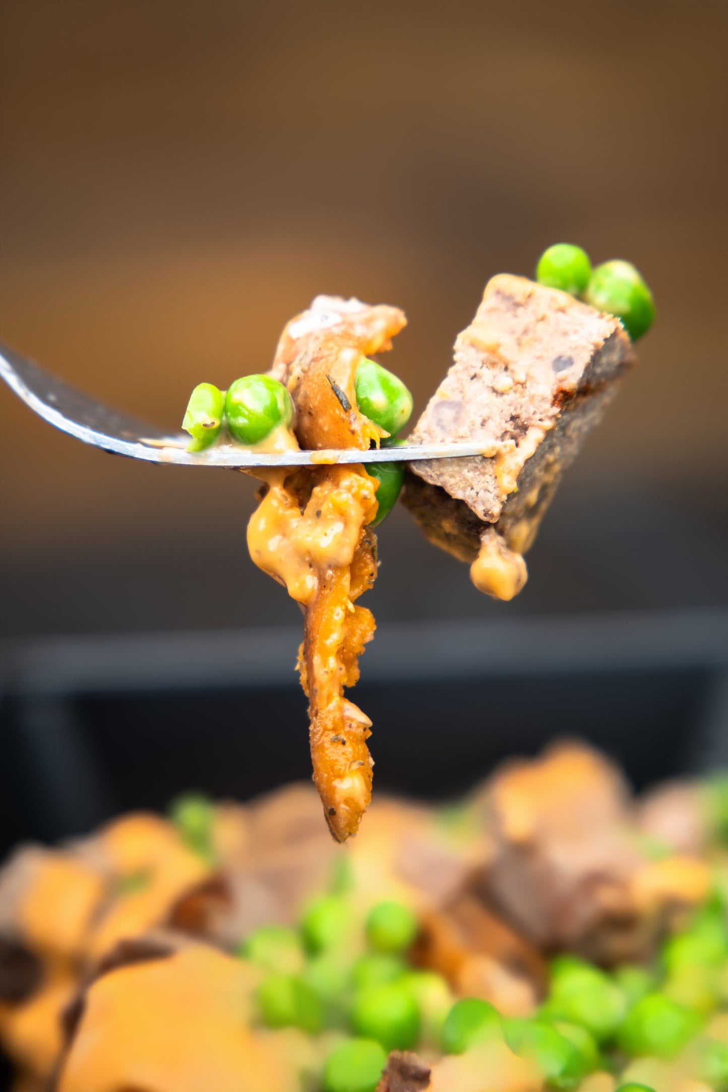 3. Beef Sliders, Sweet Potato, Garden Peas, Chipotle Sauce